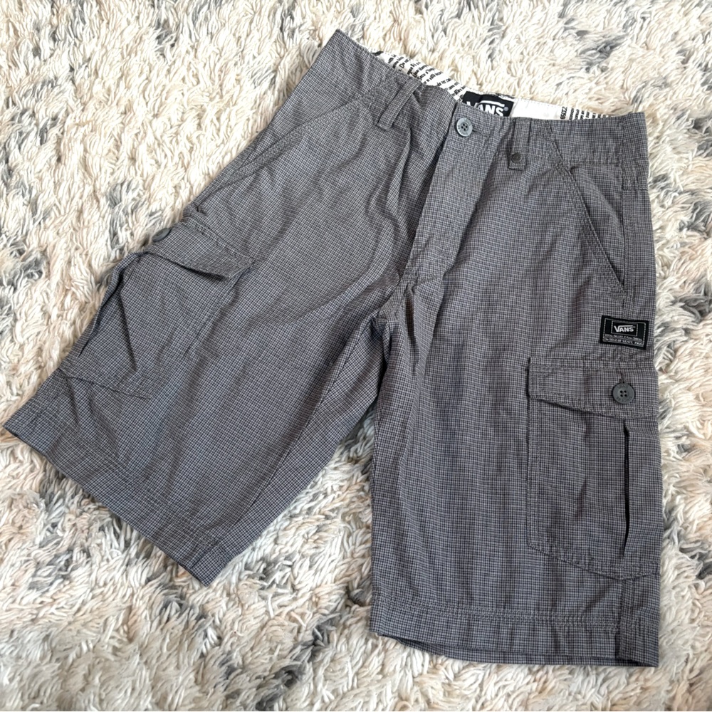Boys Vans Plaid Shorts 8